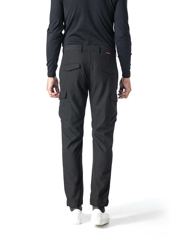 JOOP!, Cargohose, Modern Fit, Mikrofaser, schwarz