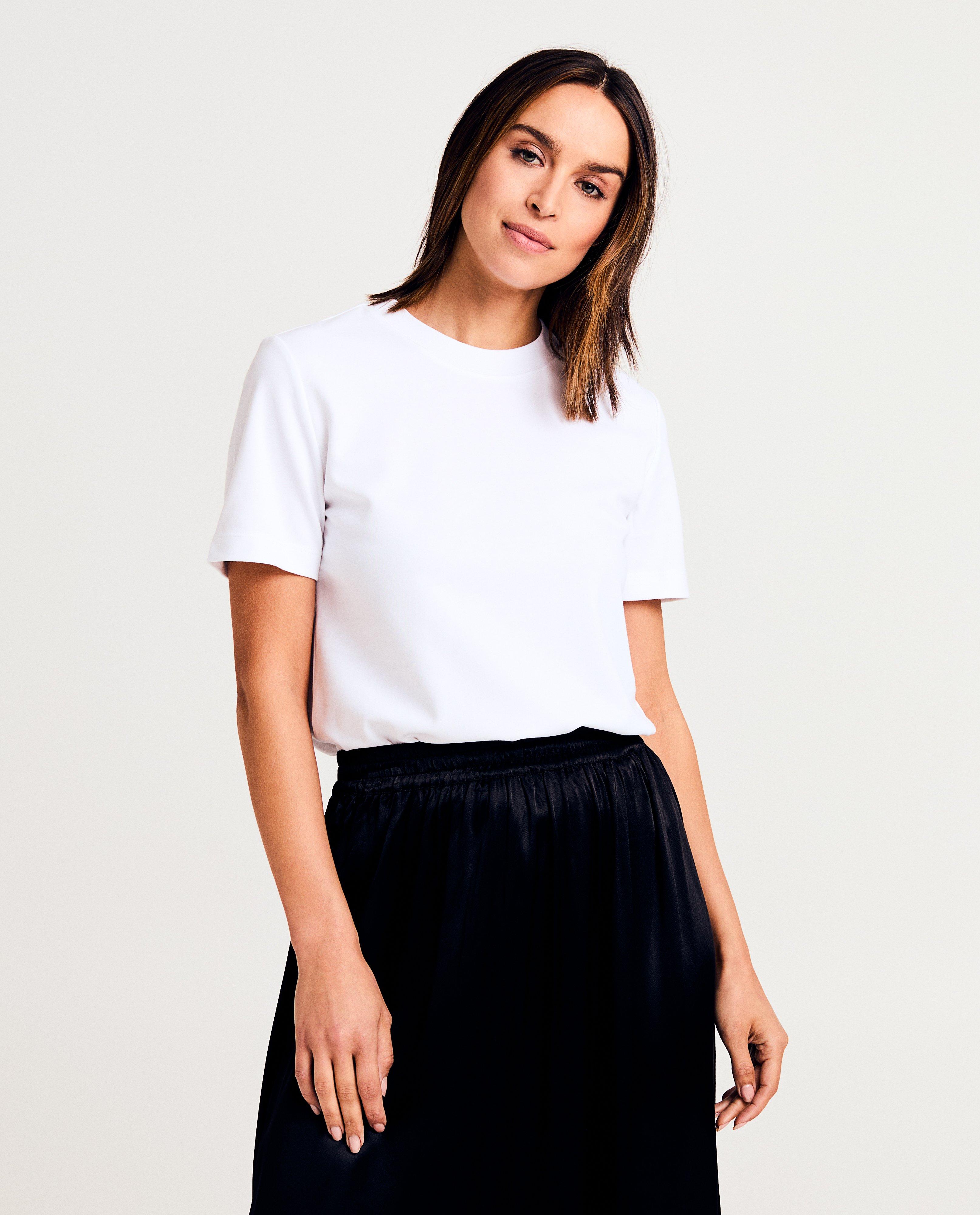 Tricou Sora Wit cu imprimeu alb