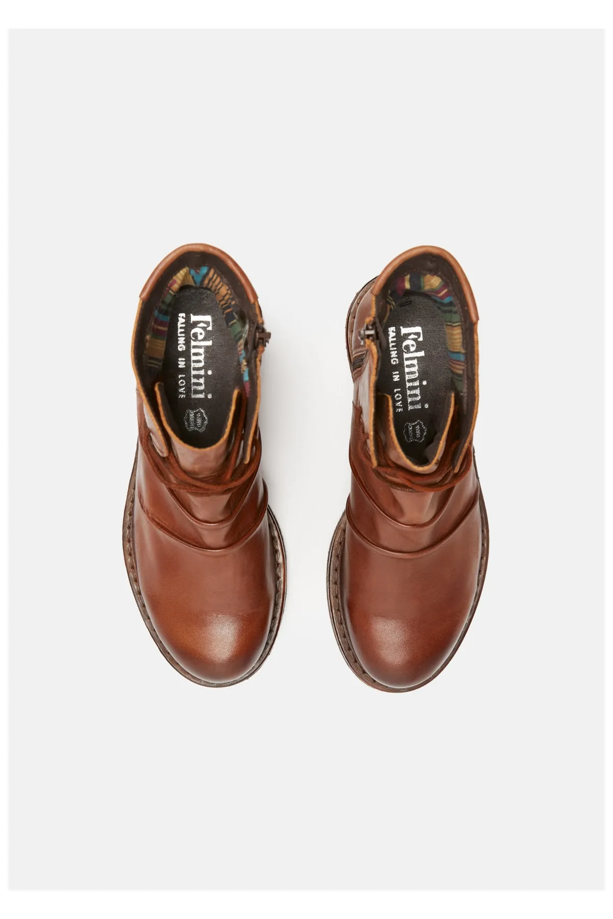 Felmini  Stiefelette - Braun - Blockabsatz
