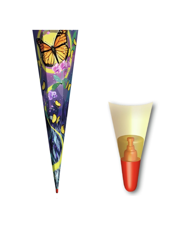 ROTH Schultüte groß Schmetterling 85 cm in Bunt günstig kaufen onesize