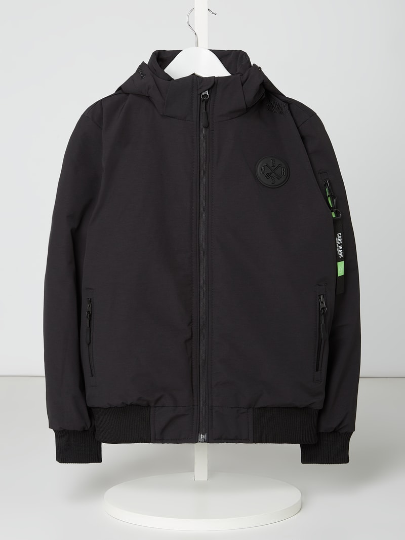 Blouson mit Wattierung in schwarz