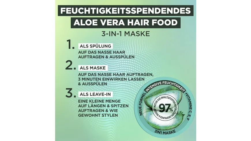 Garnier Fructis Maske HARIFOOD AloeVera 400 ml
