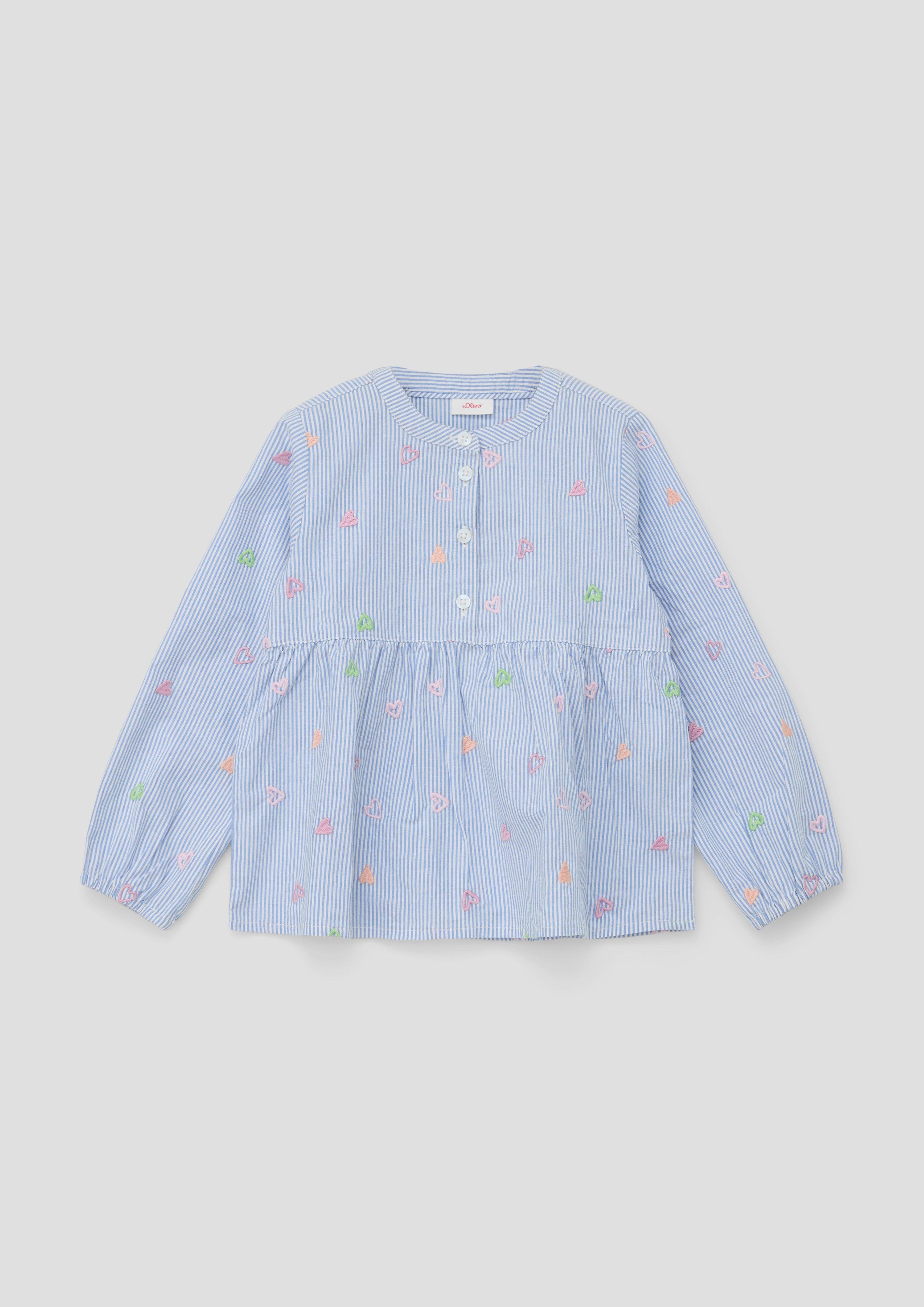 Bluse mit Herzchen-Stickereien  2141945-55A9