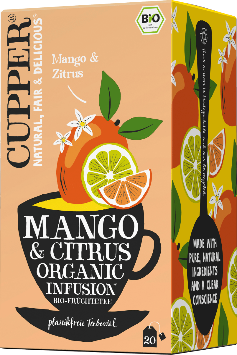Früchtetee Mango, Citrus (20 Beutel), 36 g