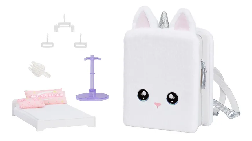 Na! Na! Na! Surprise 3-in-1 Backpack Bedroom Unicorn Playset- Whitney Sparkles