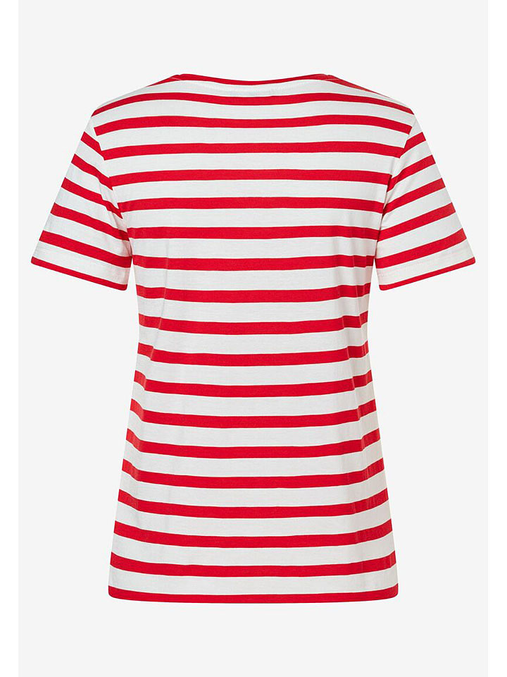 More & More Shirt in Weiß/ Rot günstig kaufen
