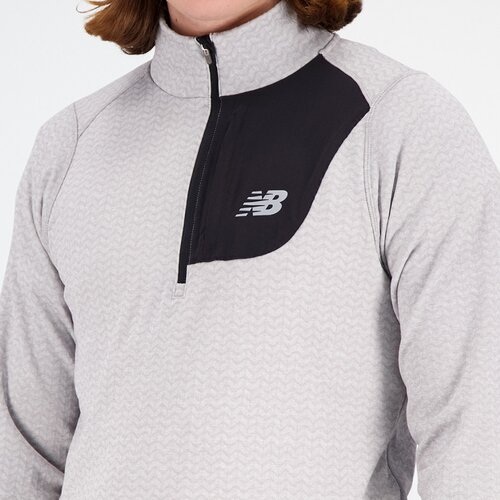 HERREN T-SHIRT NB HEAT GRID HALF ZIP