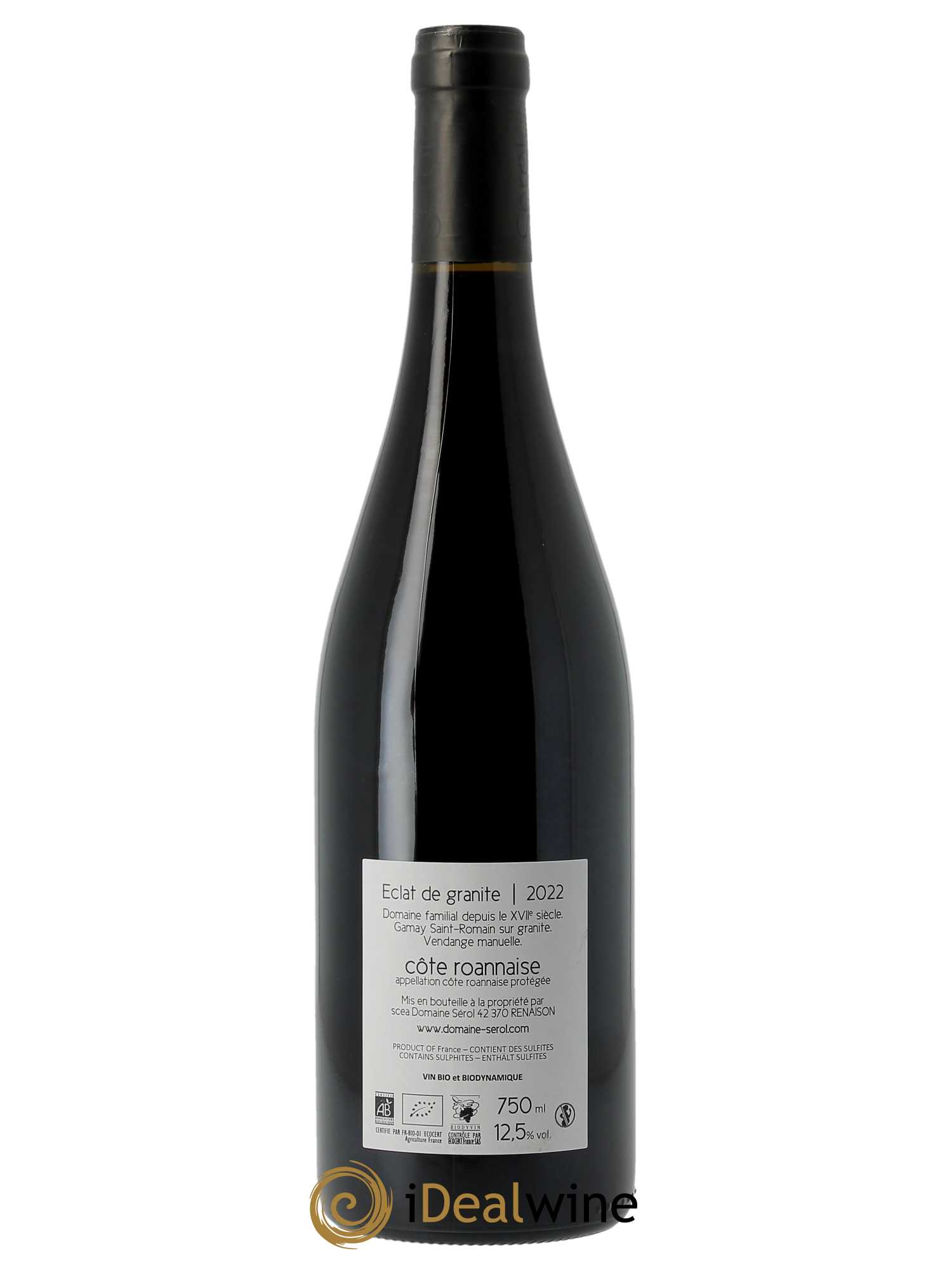 Côte Roannaise Eclat de Granite Domaine Sérol  2022 - Lot de 1 Bouteille