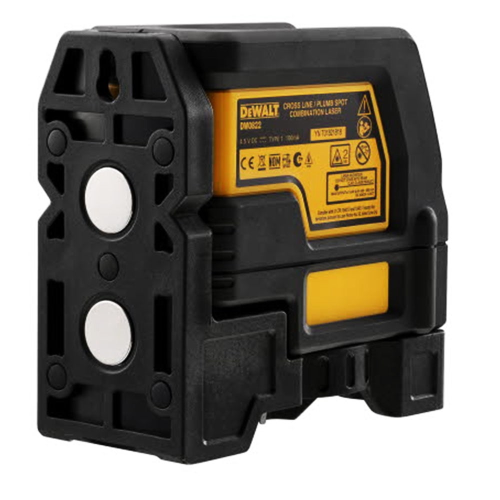 Nível a laser cruzado DEWALT DW0822-XJ com prumo e feixe vermelho