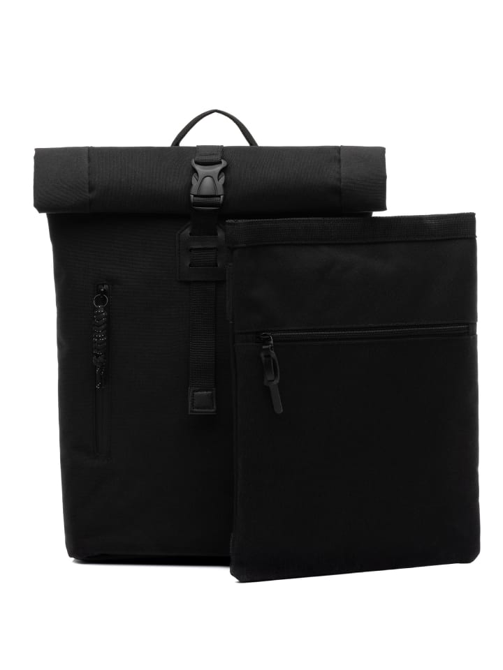 SONS OF ALOHA Rolltop Rucksack RollTop Rucksack Damen klein | extra Laptop-Hülle in schwarz günstig kaufen onesize