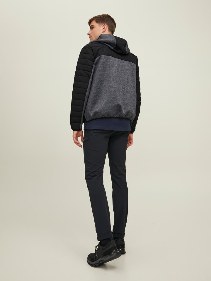 Jack & Jones Parka 'Berg Hybrid' in schwarz günstig kaufen