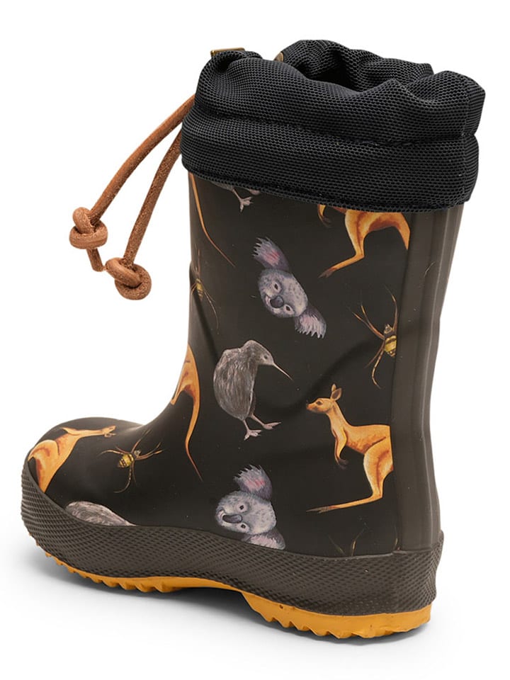 bisgaard Gummistiefel in Schwarz/ Orange günstig kaufen