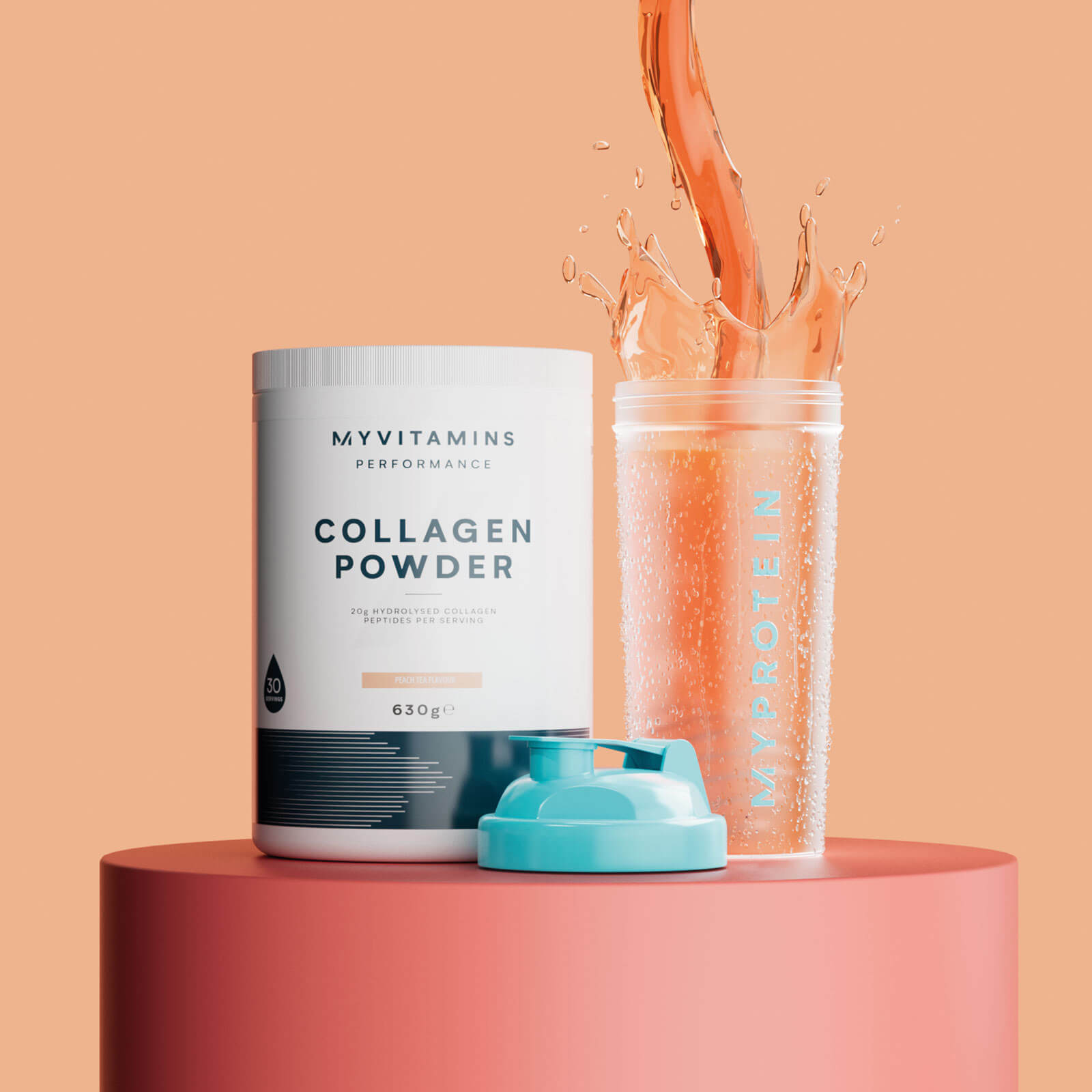 Poudre de collagène – Thé à la pêche