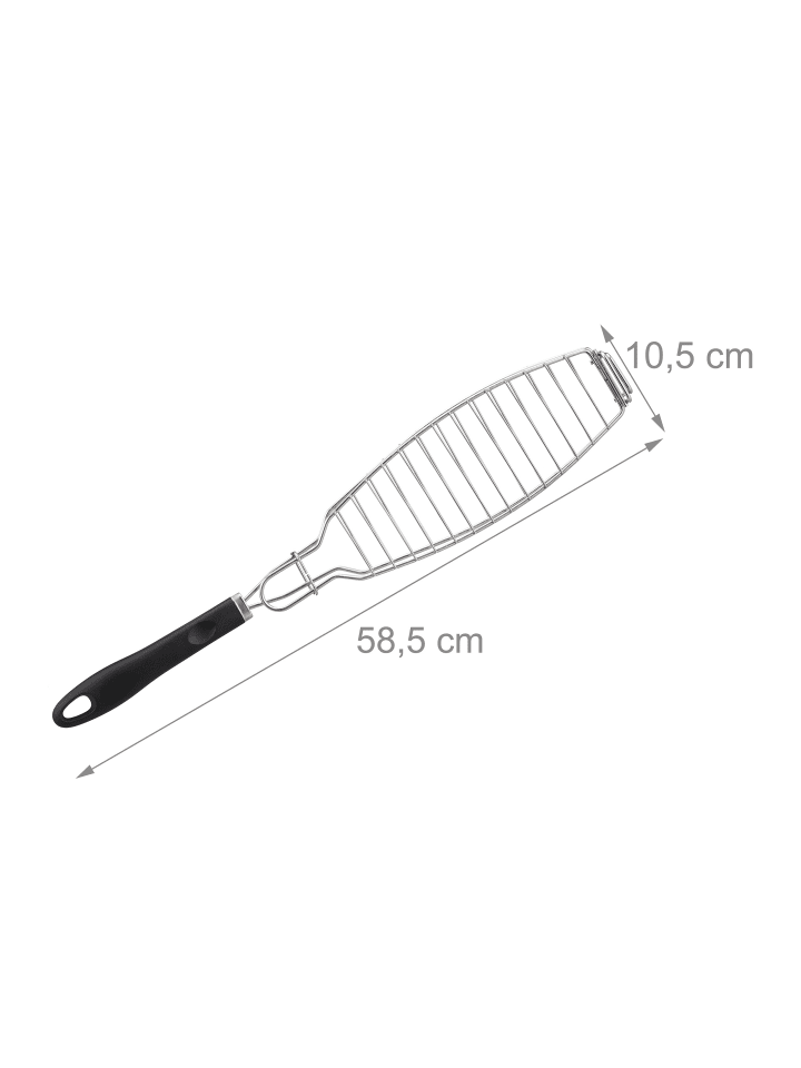 relaxdays 2x Fischbräter in Silber/ Schwarz günstig kaufen onesize
