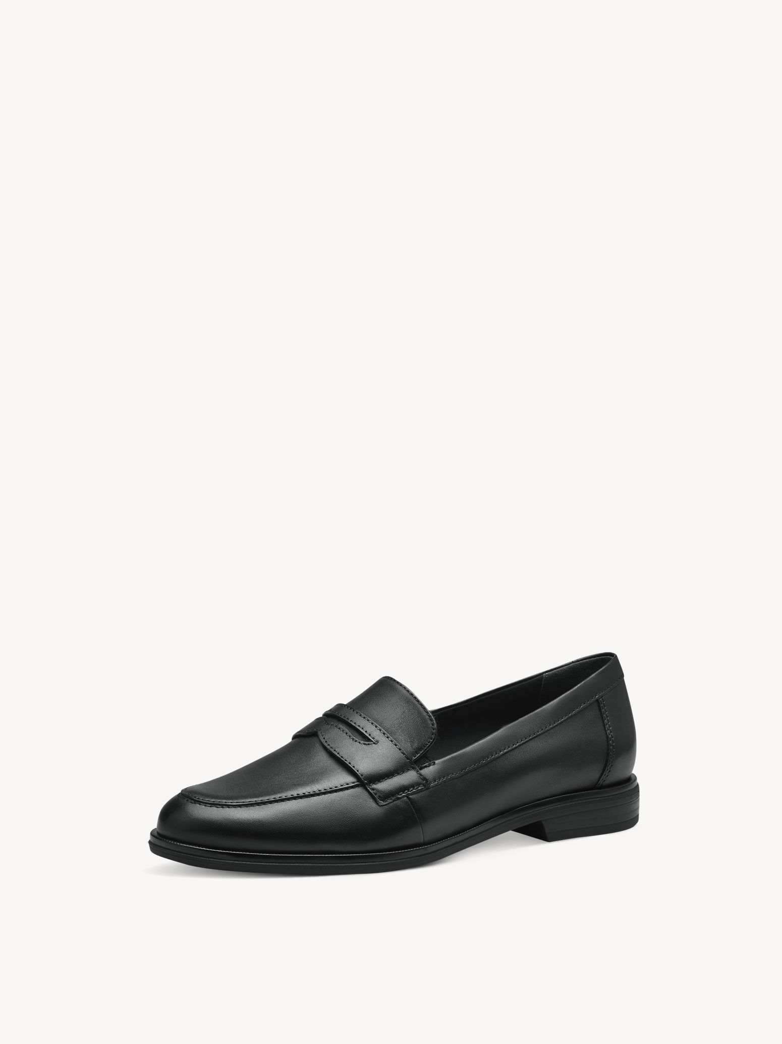 Slipper en cuir - noir