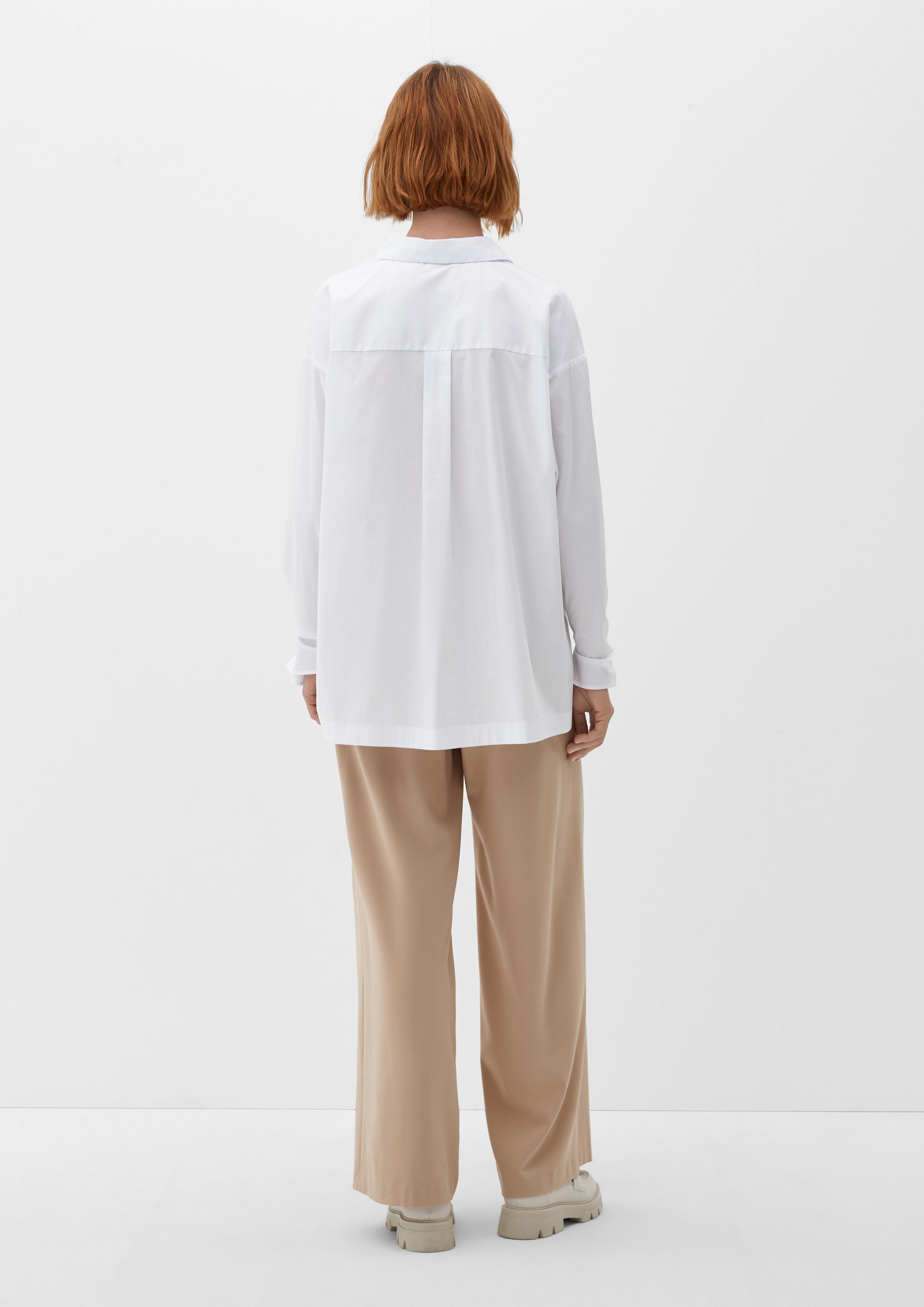 Popeline-Bluse aus Baumwollstretch  2121599-0100