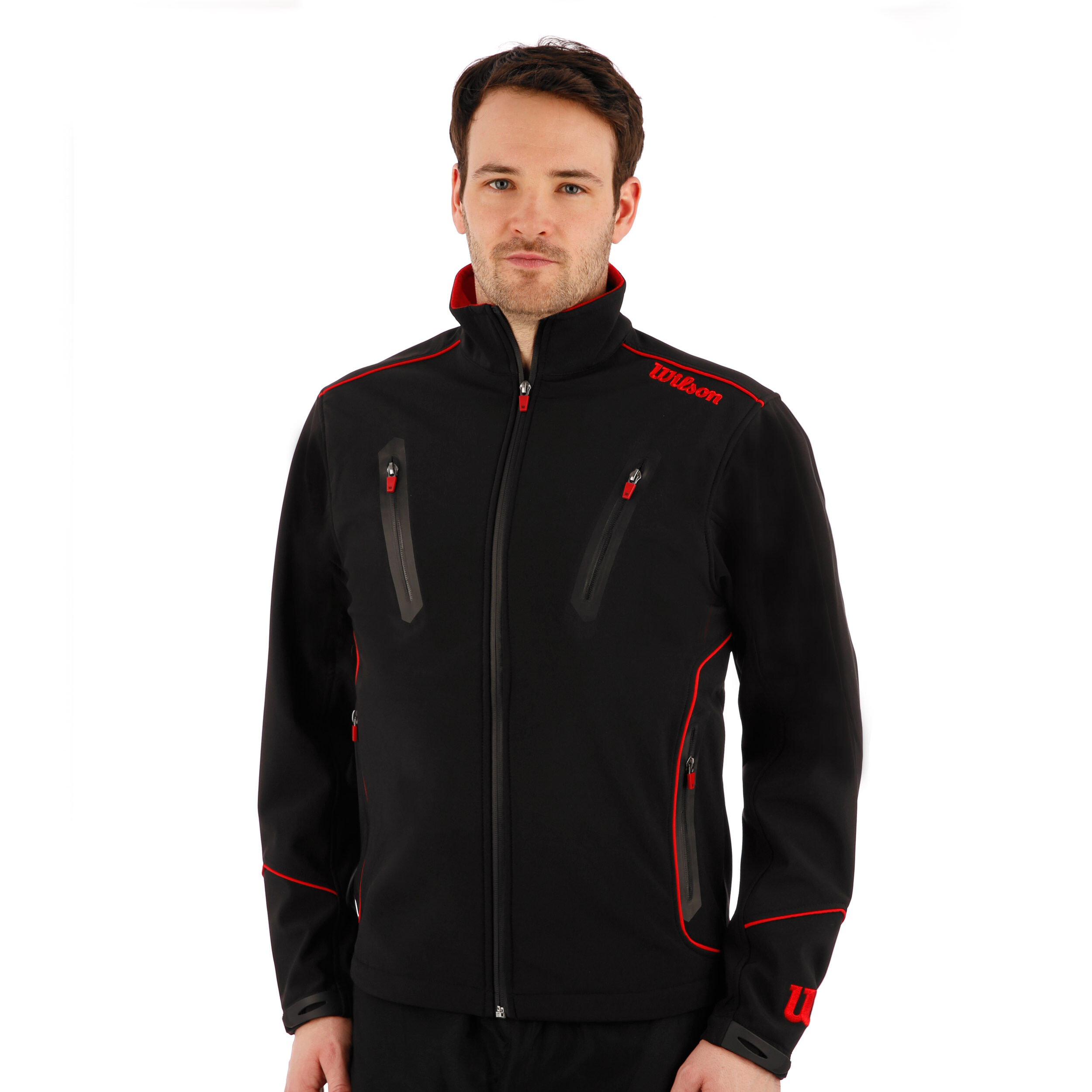 Promo Trainingsjacke Herren - Schwarz, Rot