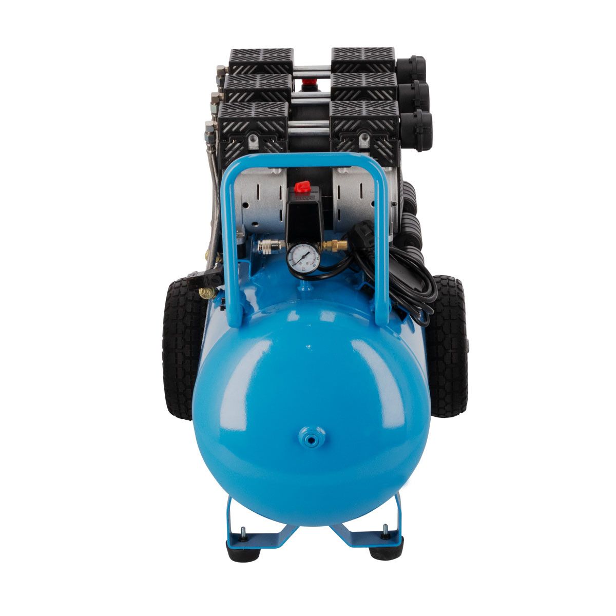 Compresseur Airpress 36537 LMO 100-380 Silent, sans huile, 8 bar, 3 ch (3 x 1 ch) / 2,25 kW, 280 l/min, 90 l