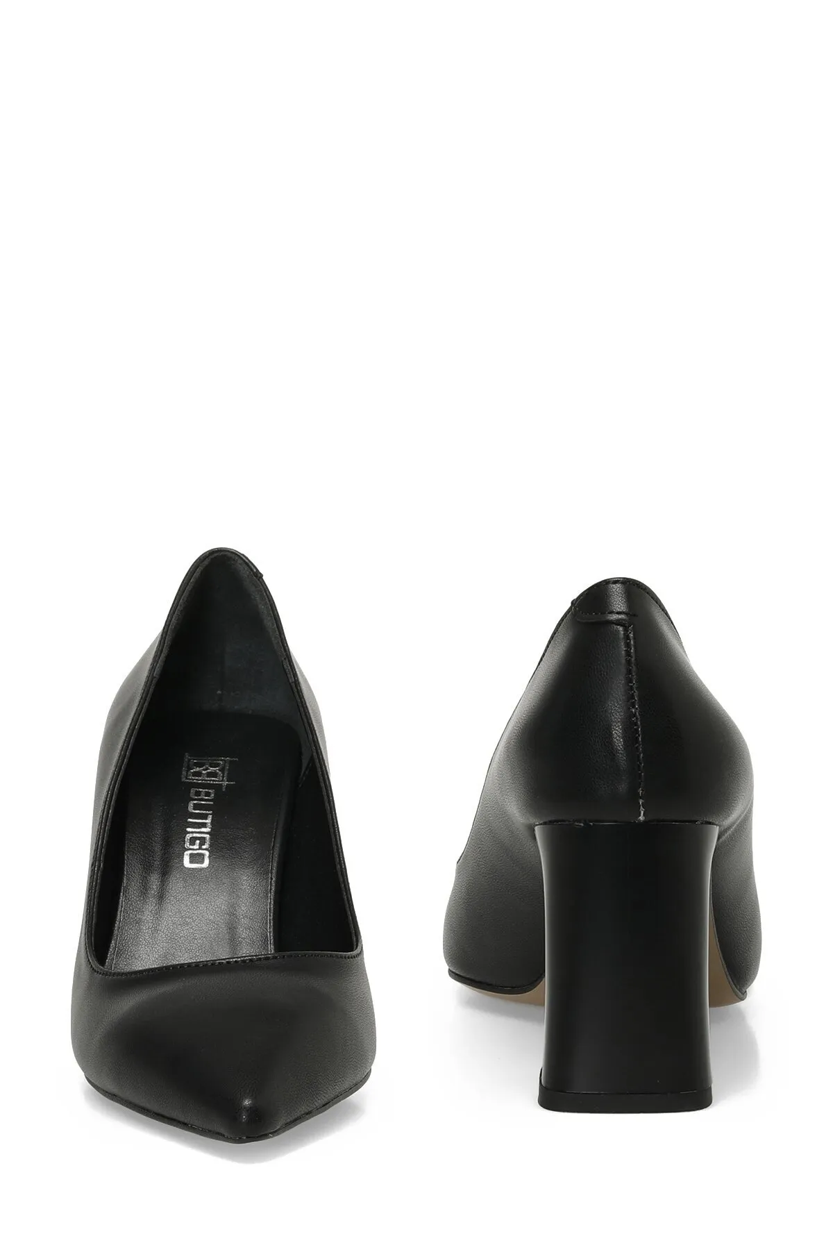 Butigo  22K-426 3PR Schwarze Damenschuhe mit Absatz