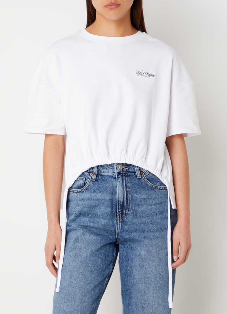 Daily Paper Desta T-shirt with logo embroidery and drawstring