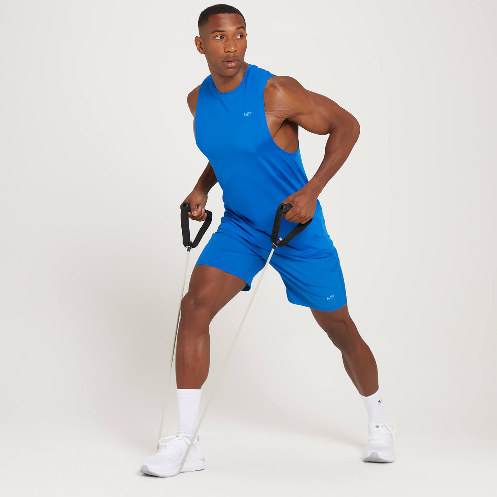 Débardeur d’entraînement MP Linear Mark Graphic pour hommes – Bleu pur