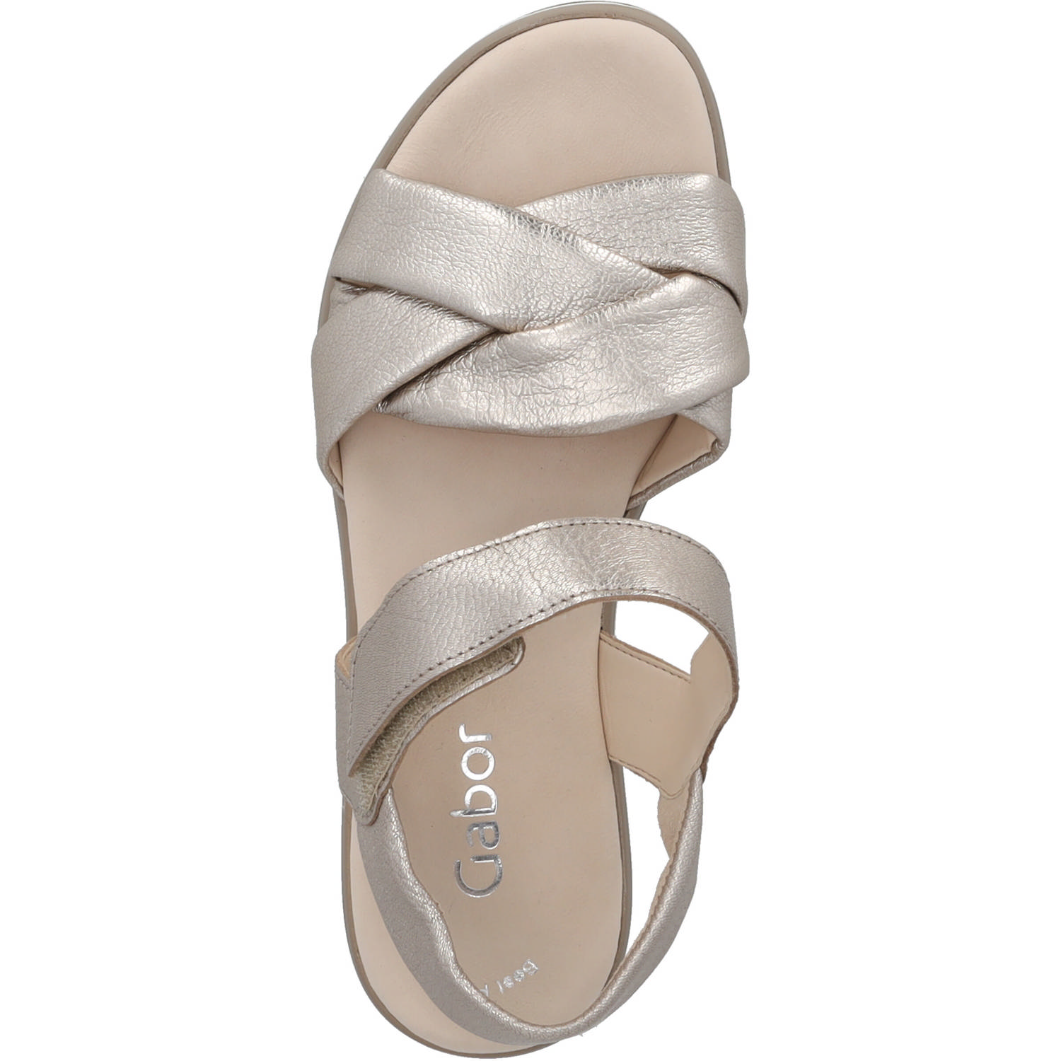 Gabor 24.622, Keilsandaletten, Damen, light grey