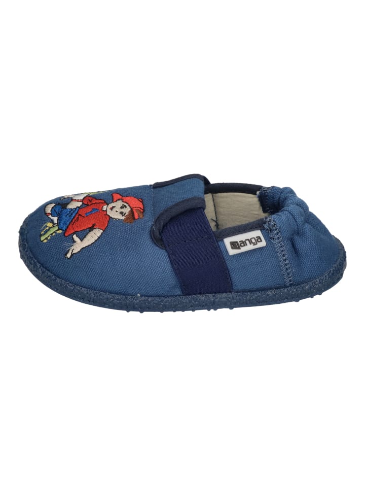 NANGA Hausschuhe FUSSBALLER 2.0 in blau günstig kaufen