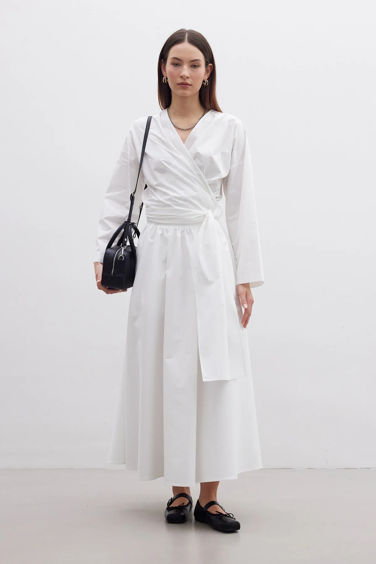 Manuka  Premium-Hemd im Kimono-Stil, ECRU