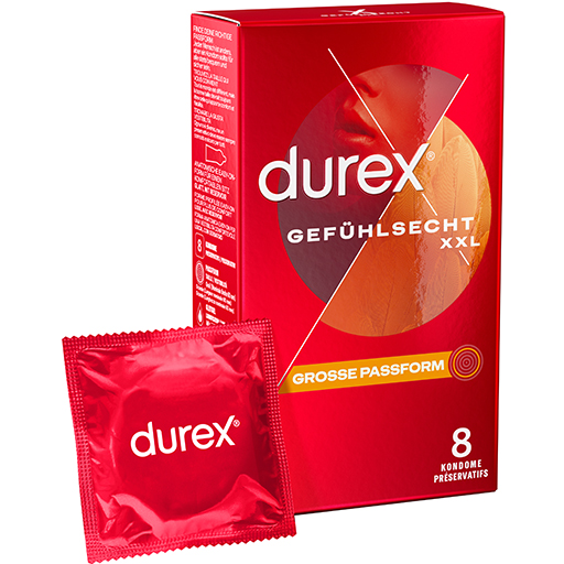 DUREX Gefühlsecht XXL Kondome  8 St  Kondome