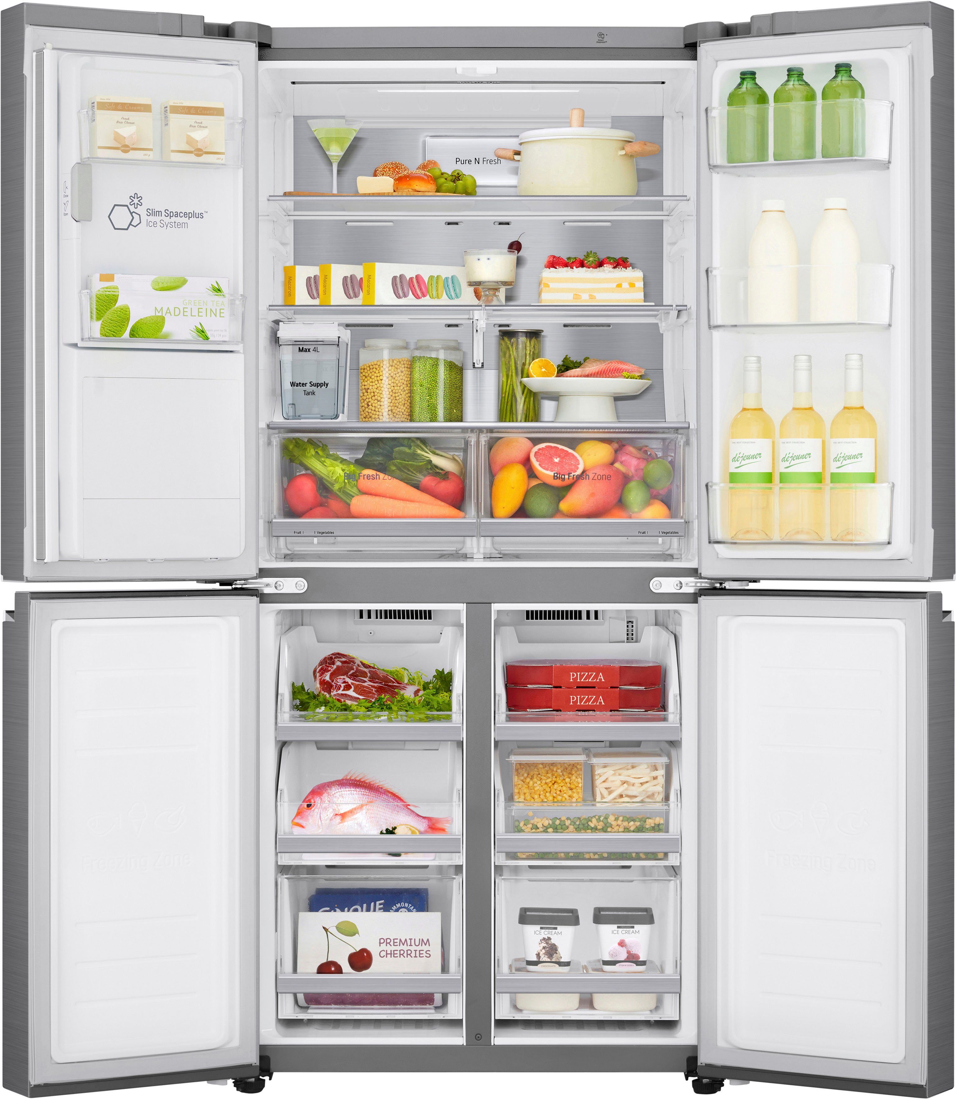 LG Side-by-Side GML844PZAE, 178,7 cm hoch, 83,5 cm breit