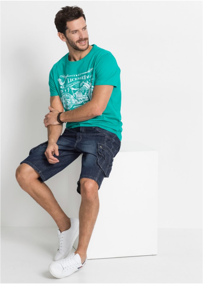 Cargo-Jeans-Bermuda Regular Fit