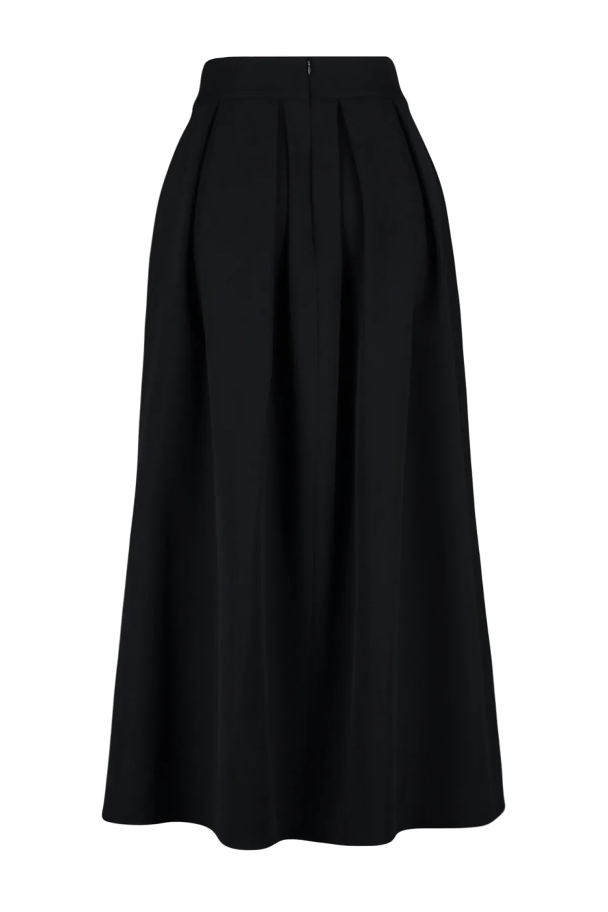 Trendyol Modest  Schwarzer plissierter Webrock TCTAW24EE00011