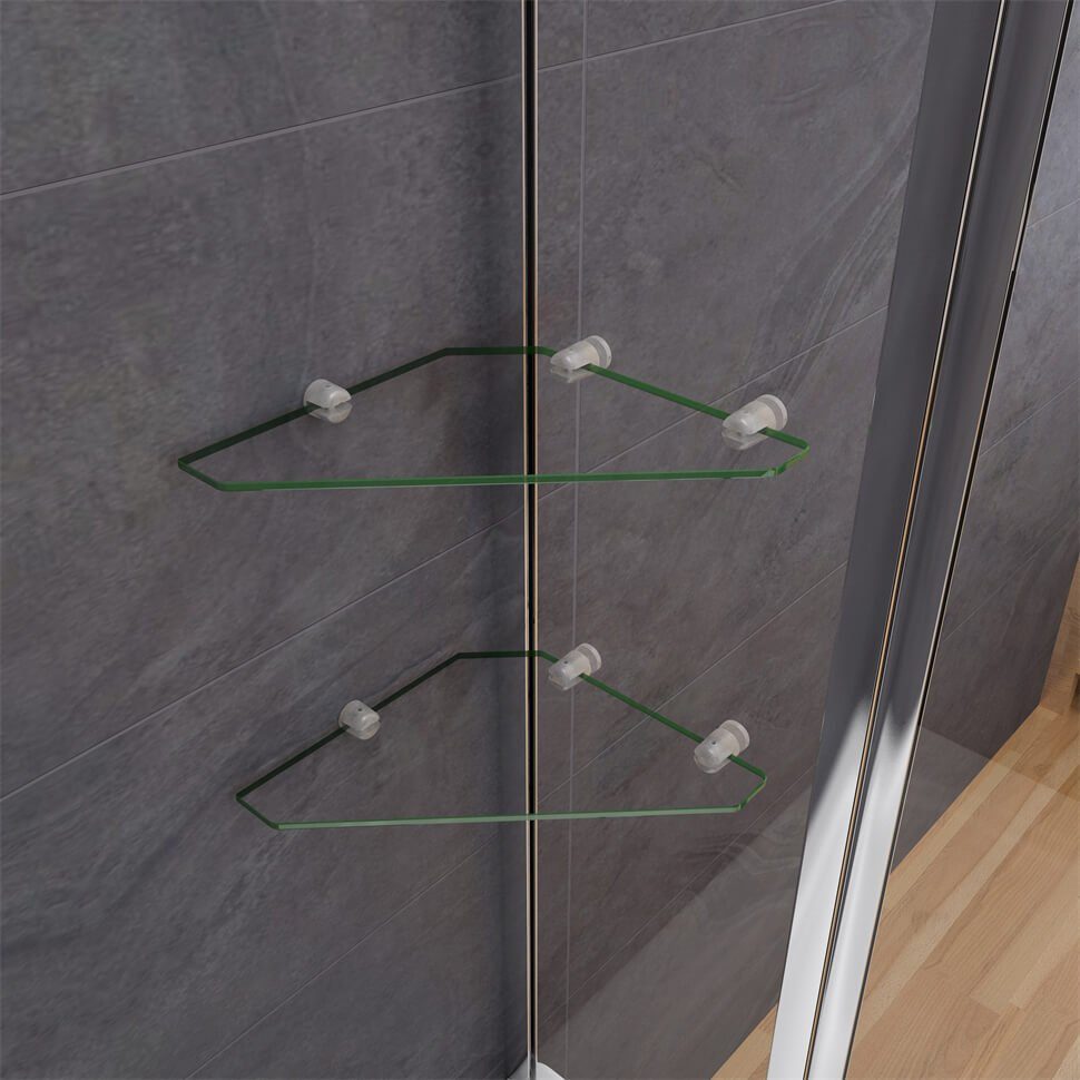 duschspa Badewannenaufsatz Badewannenaufsatz Glaswand auf Badewanne Duschkabine Duschwand, Einscheibensicherheitsglas, Sicherheitsglas, (Set), Glas