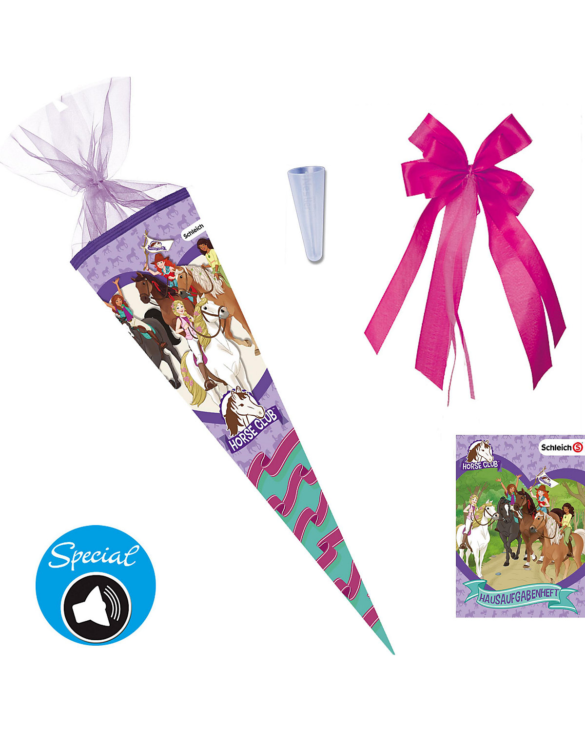 Sound Schultüten-Set Schleich® Horse Club, 4-tlg., 70 cm