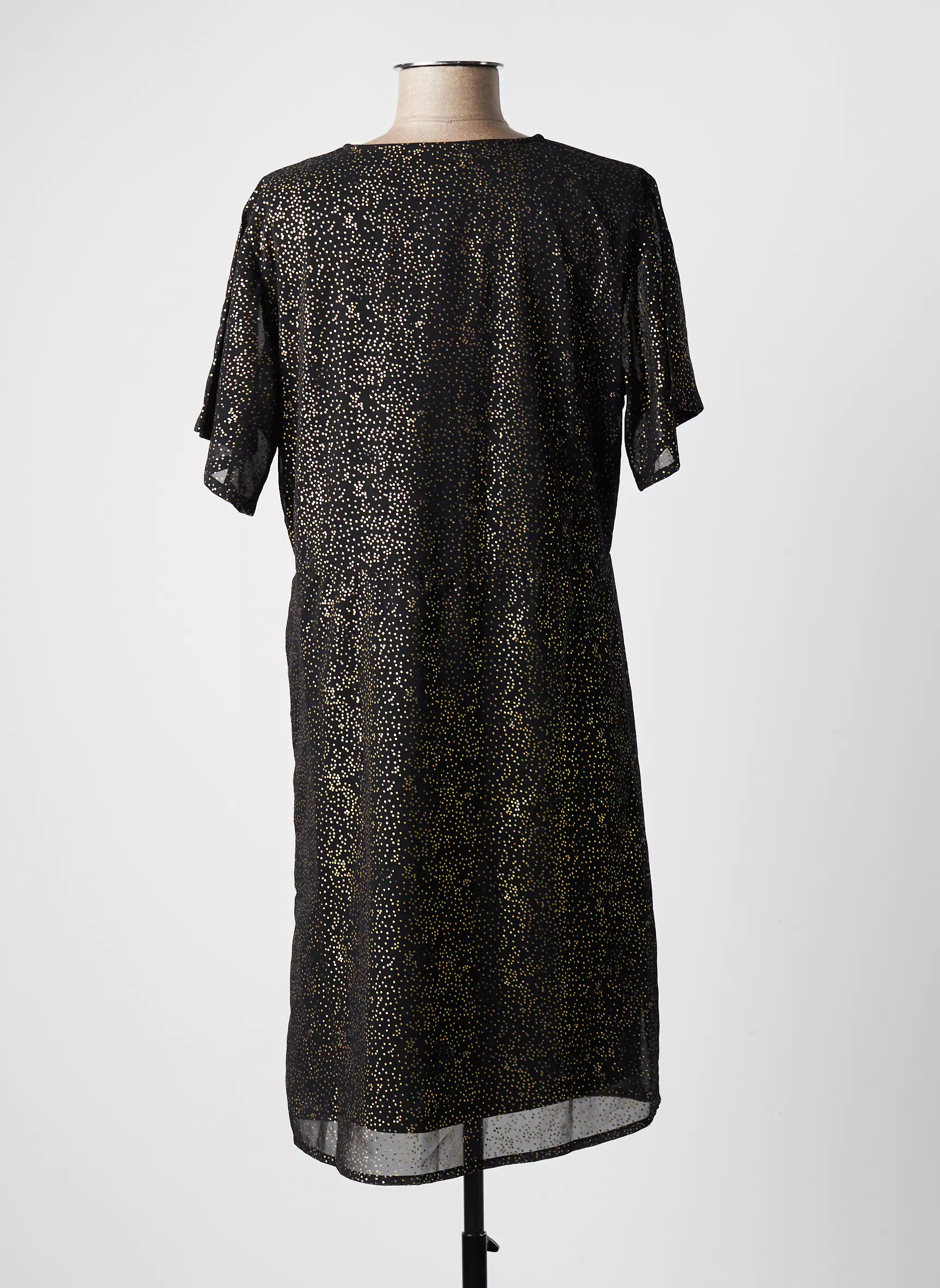 Ichi Robes Mi Longues Femme couleur noir