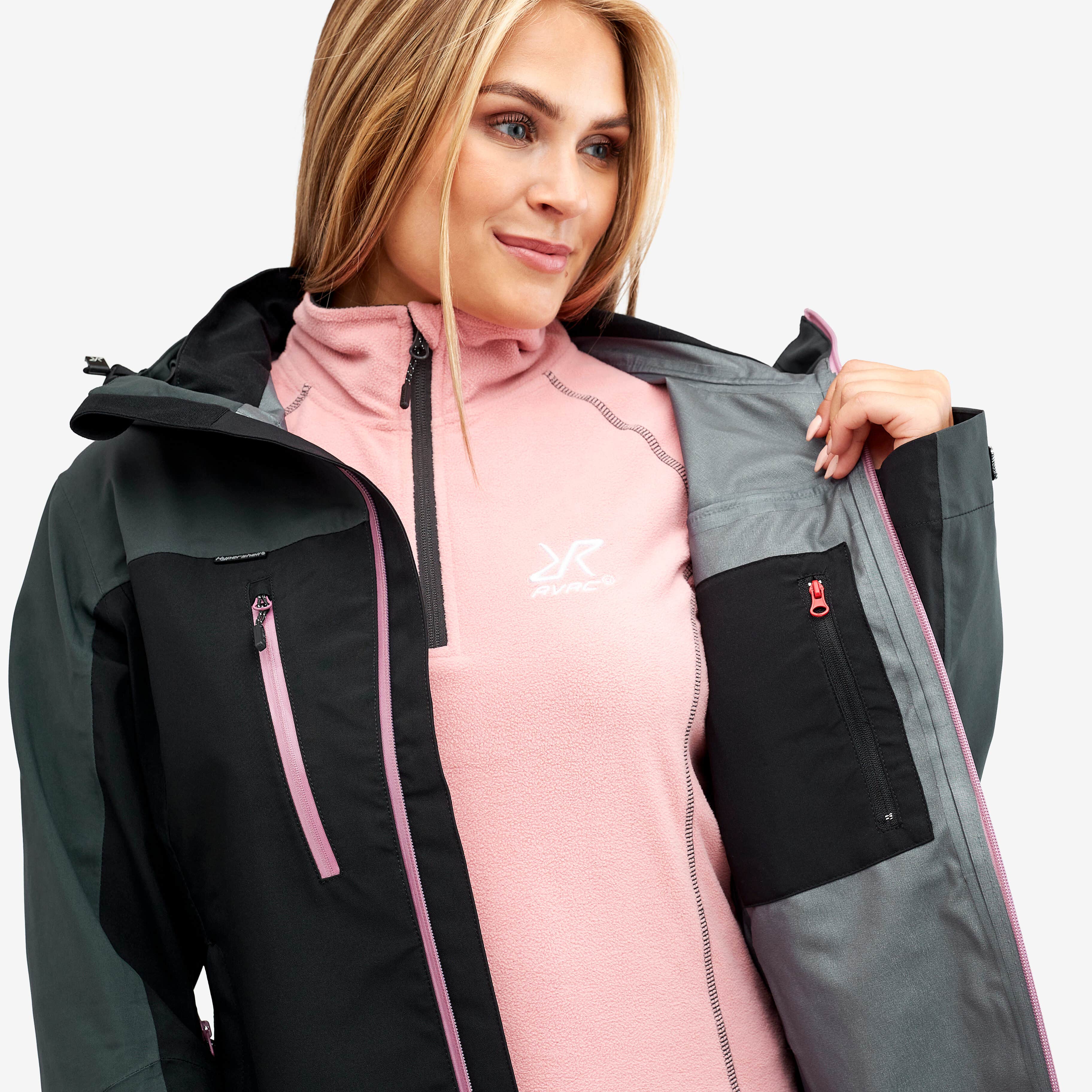 Silence Proshell Jacket Femme Black/Rose