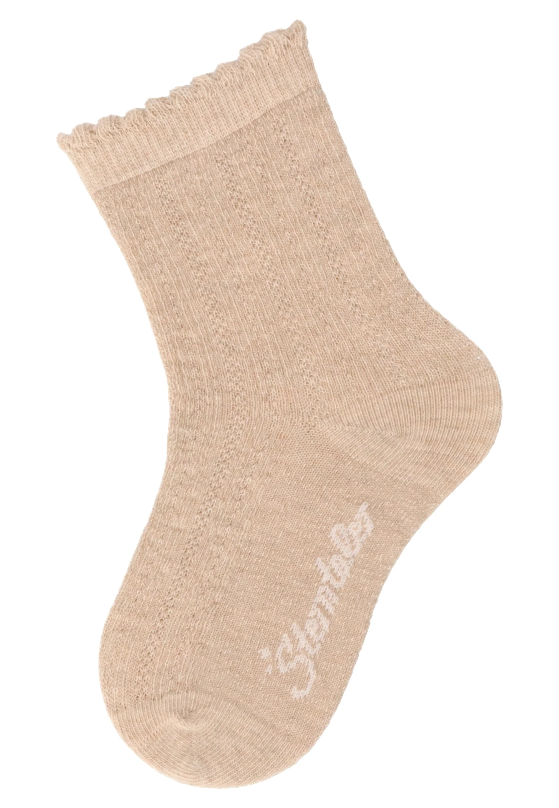 Socken im 4er Pack mit Struktur in mattrosa