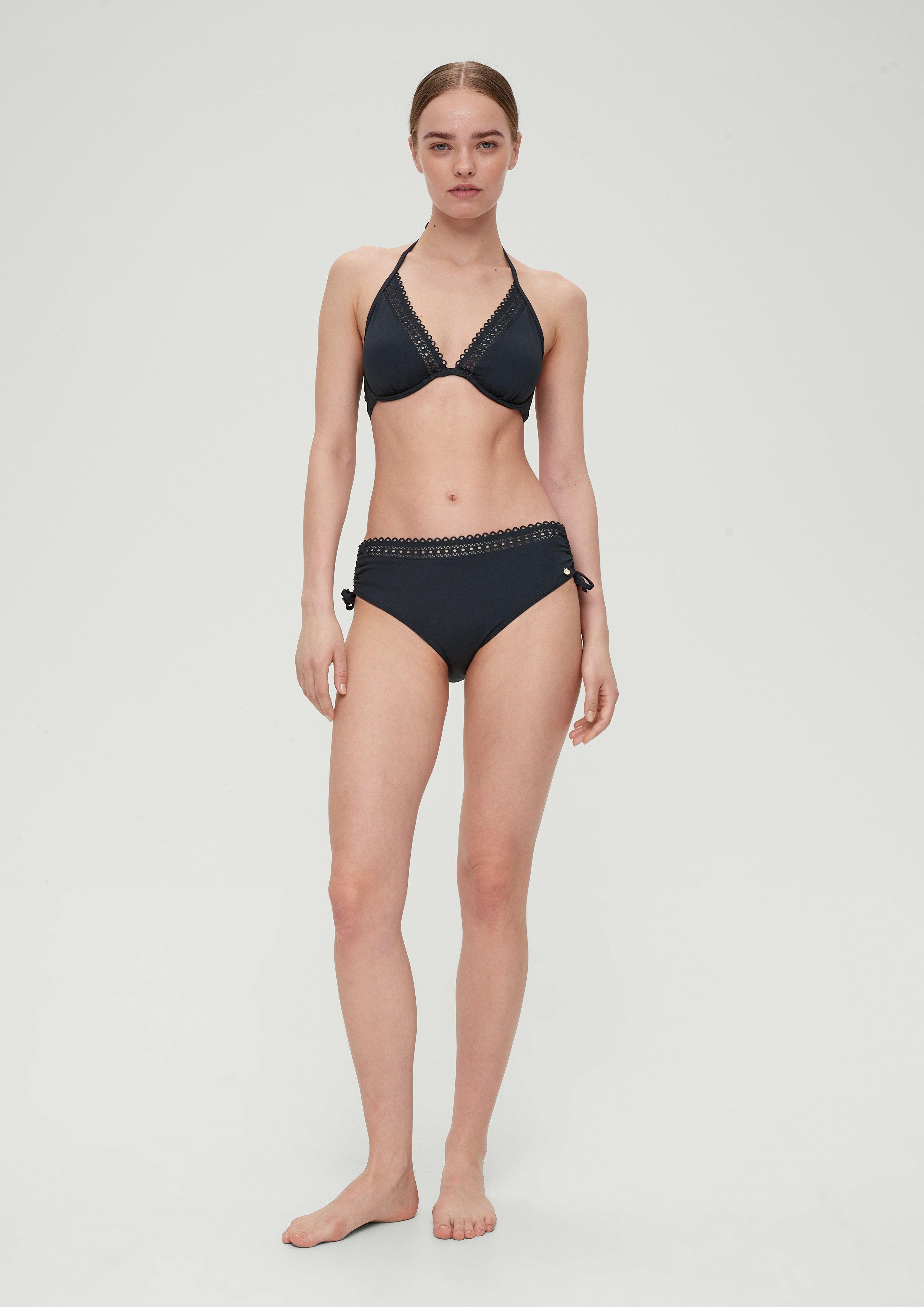 Neckholder Bikini Top mit Lochstickerei  EME-6008703-9999