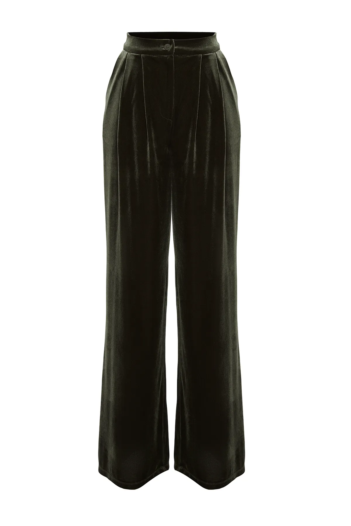 Trendyol Collection  Khakifarbene Cordhose in limitierter Auflage TPRAW23PL00018