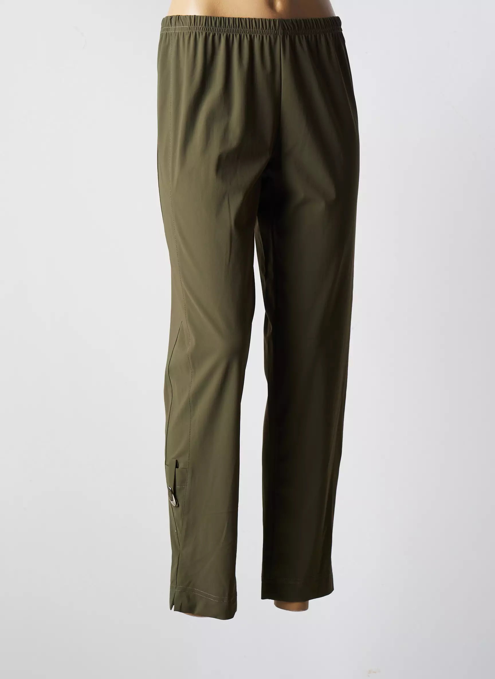 Franck Anna Pantalon7 8 Femme couleur vert