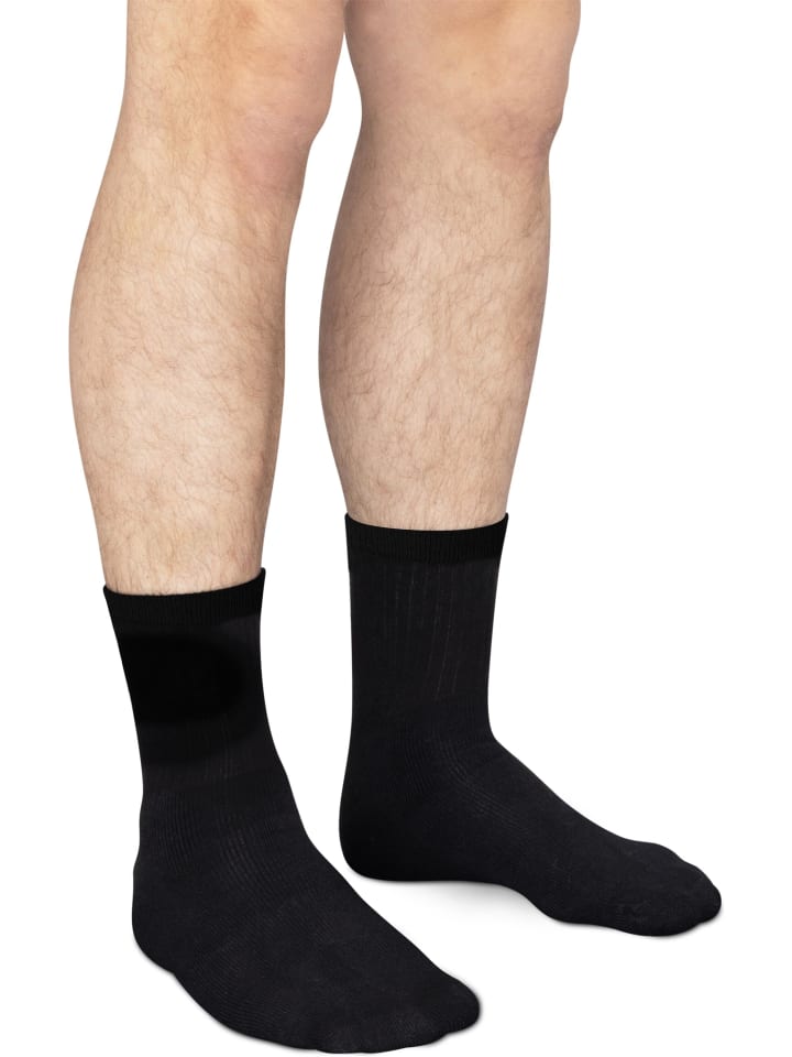 normani 20 Paar Tennis-Socken in Schwarz günstig kaufen