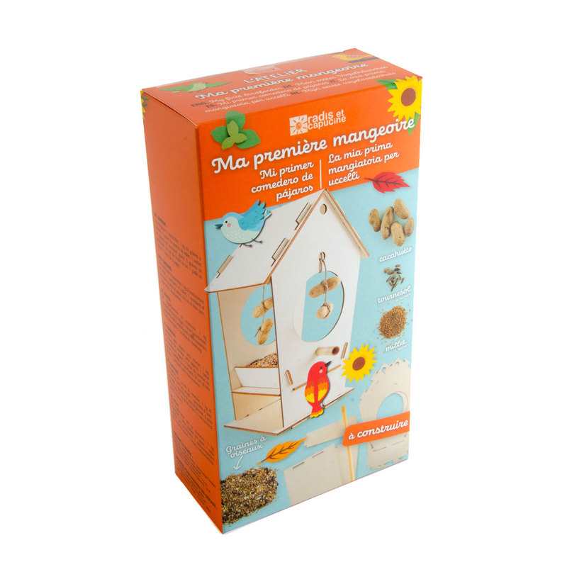 Coffret atelier, ma première mangeoire Radis et capucine