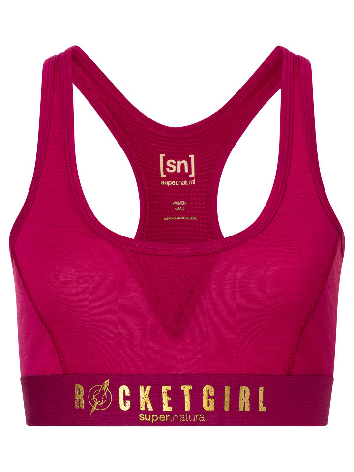 super.natural Merino Bra W ROCKET175 BRA in pink günstig kaufen