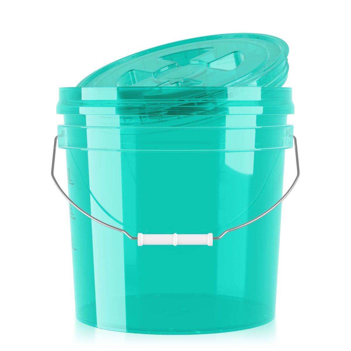 chemicalworkz Performance Buckets Wascheimer mit Deckel clear turquoise 3,5GAL