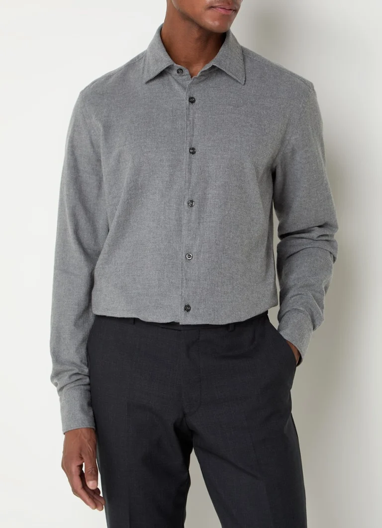 Camisa HUGO BOSS C-Hall de corte casual com estampa mesclada.