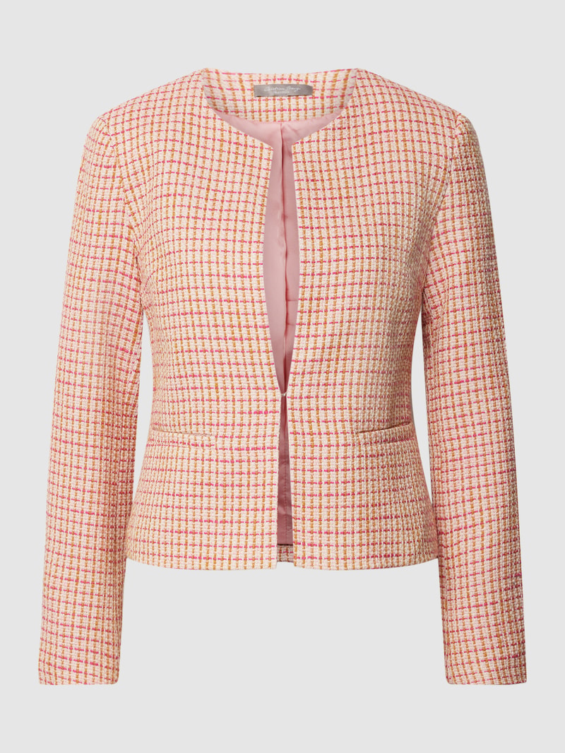 Blazer in Bouclé-Optik in pink