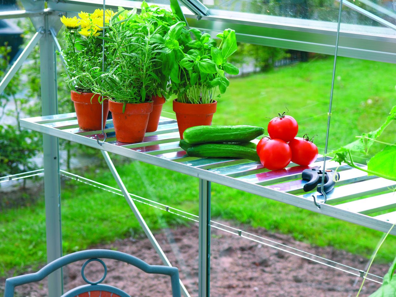 Vitavia Aluregal, abklappbar, 120x31cm