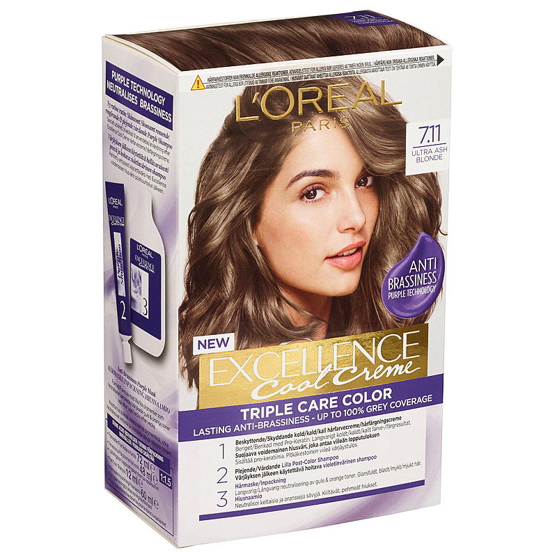 Loreal L'Oréal hårfarge Ash blond Excellence ultra