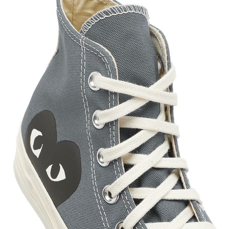 Comme des Garcons Play Black Heart Chuck Taylor All Star '70 High grey