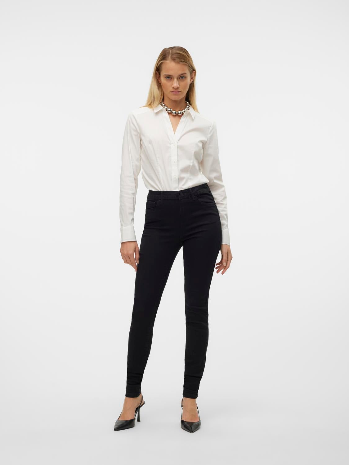 VMTANYA Mid Rise Skinny Fit Jeans
